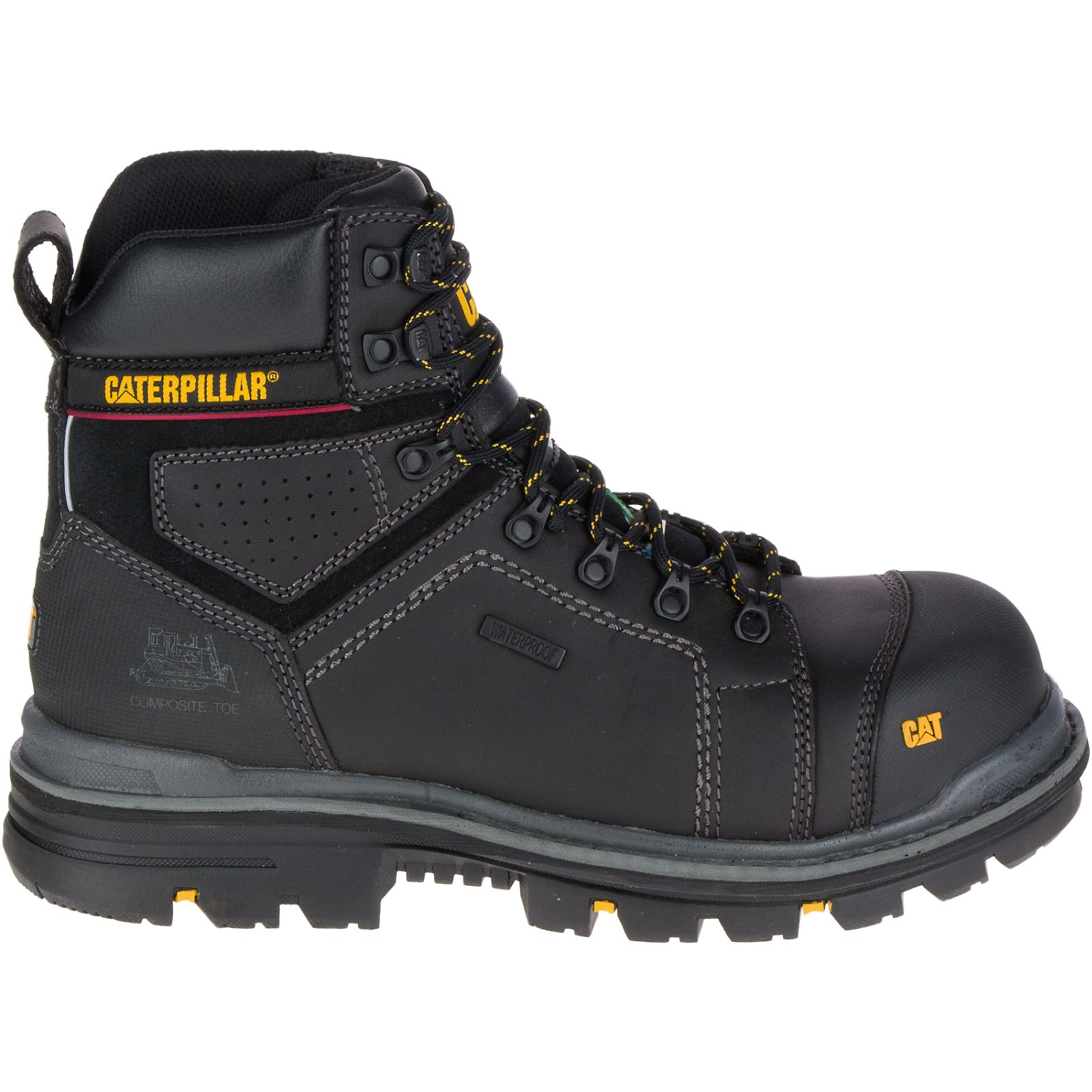 Caterpillar Boots South Africa - Cat Men's Hauler 6" Waterproof Composite Toe Work Boots Black IS4063725